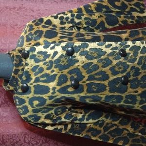 Talbot's leopard print coat